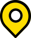 Yellow map pin with black circle center